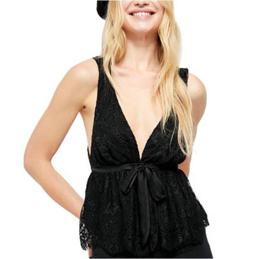 Free People Chante Lace Tank Top